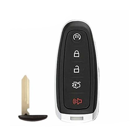 Keyless Factory KeylessFactory: 5 BUTTON REPLACEMENT SHELL FOR FORD SMART PROXIMITY KEYS M3N5WY8610 164-R8092 SKS-FD-1421